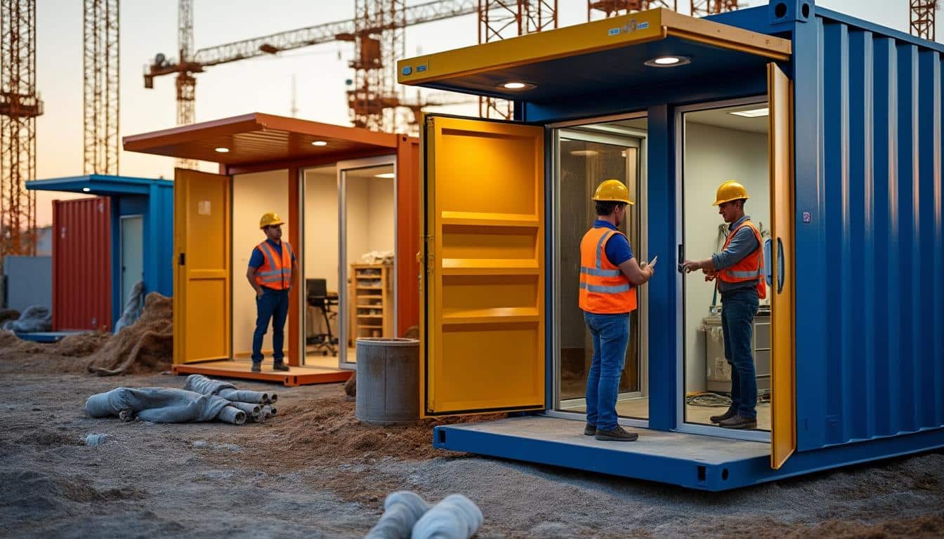 Illustration: Explorer les usages variés des conteneurs sur un chantier moderne