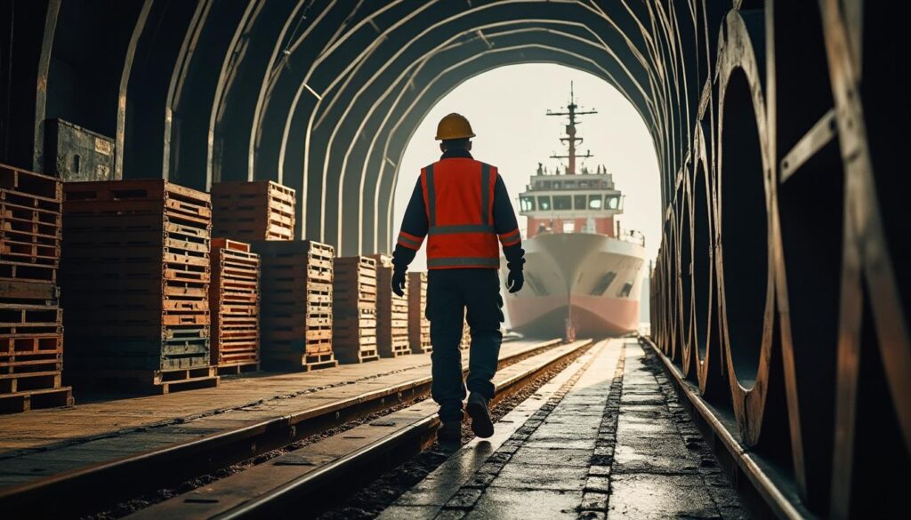 Sécurité des opérations de manutention en roulier logistique