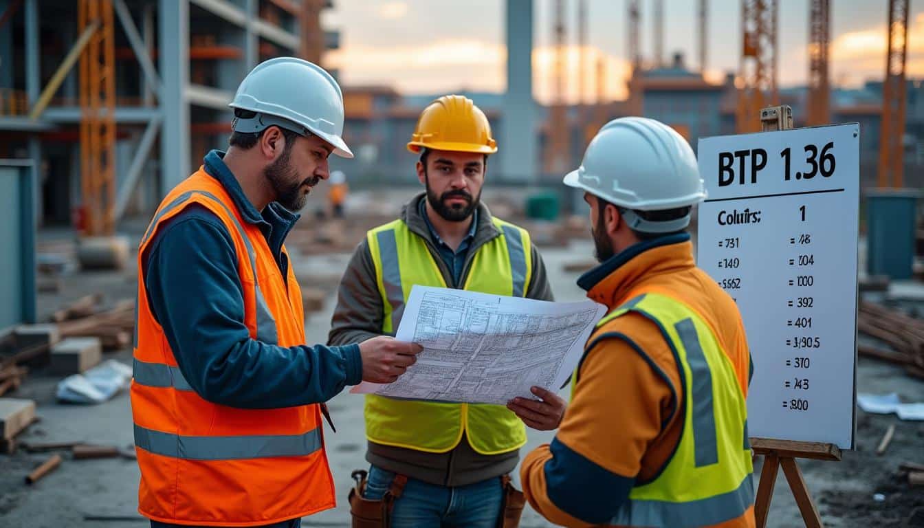 Illustration: Quels sont les salaires et coefficients associés au btp 1 3 36 ?